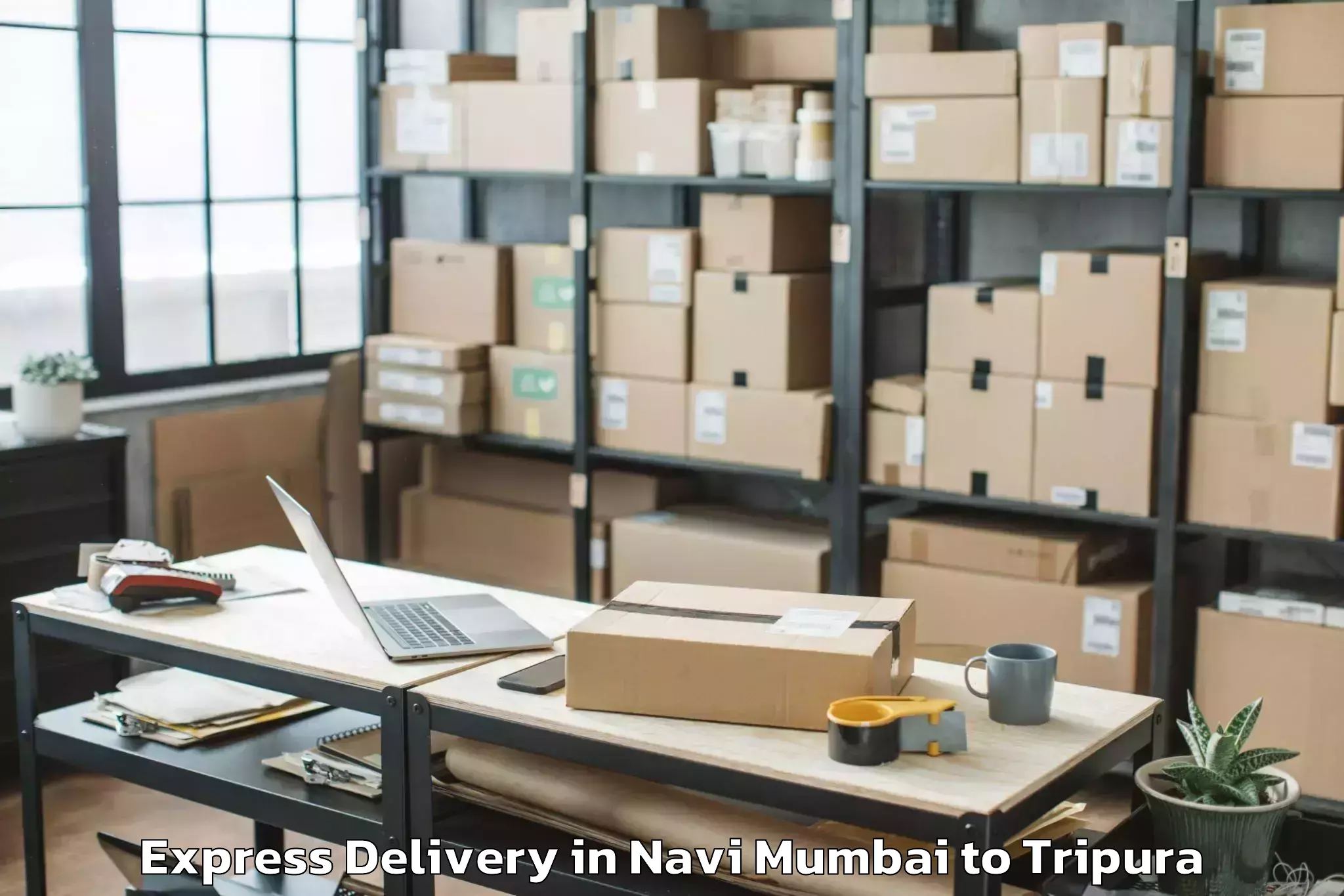 Quality Navi Mumbai to Santirbazar Express Delivery